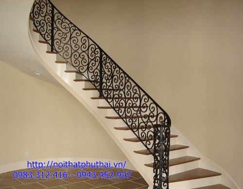 Cầu thang sắt nghệ thuật đẹp