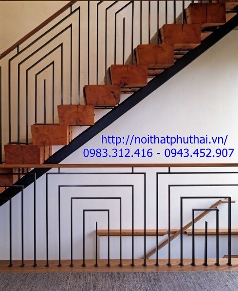 Cầu thang sắt nghệ thuật PT26